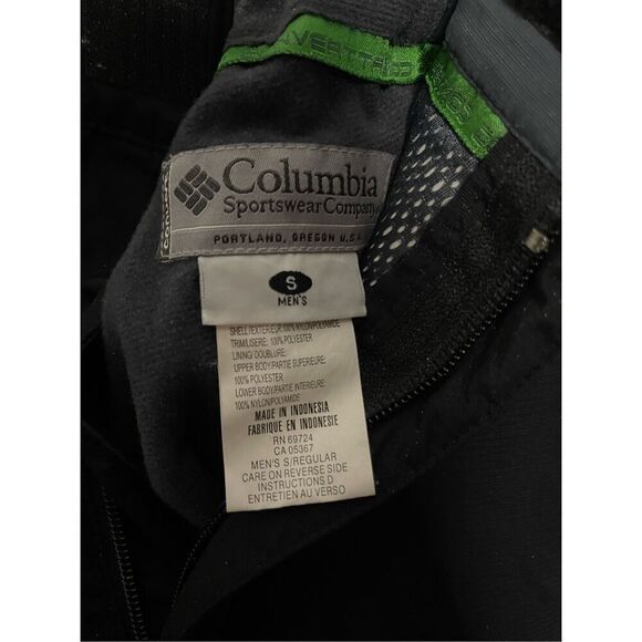 Columbia Black Snow Pants Convert Performance Board Apparel Men’s Size Small - Picture 2 of 7